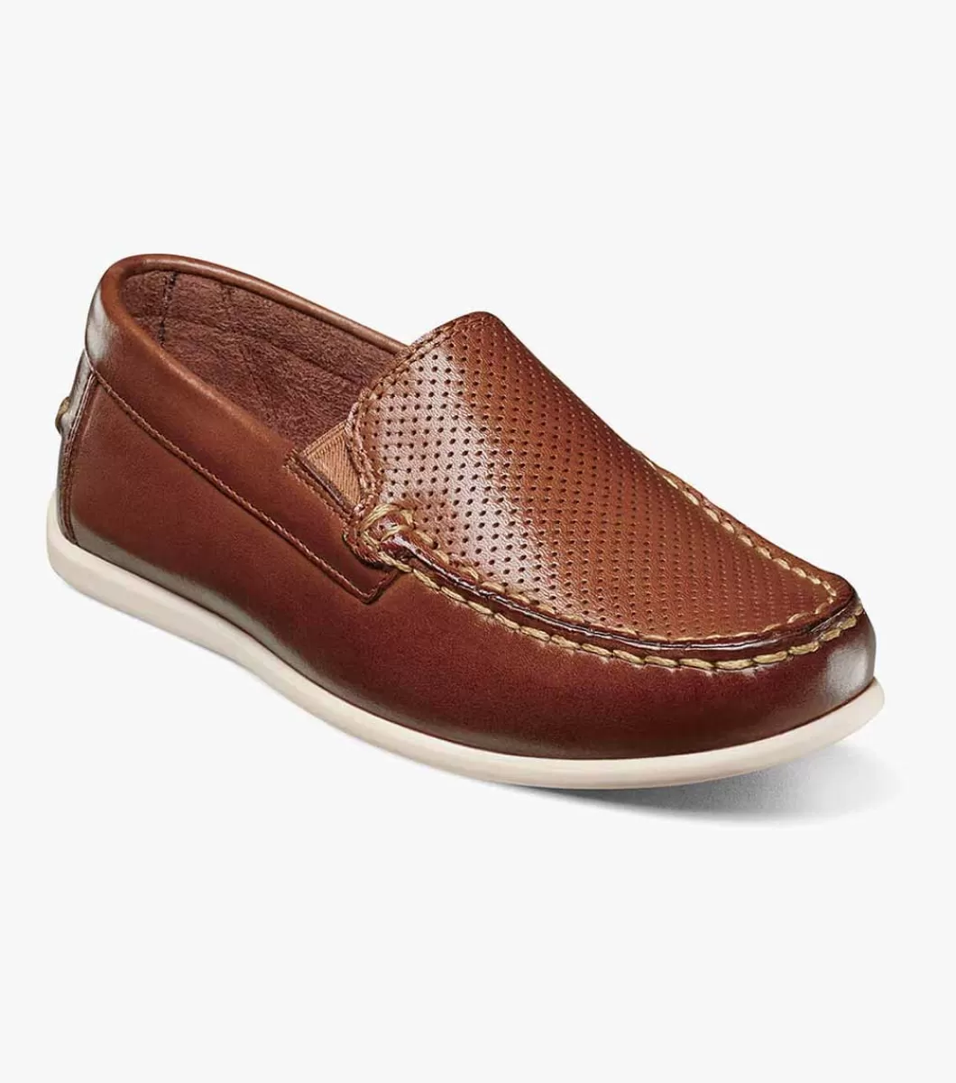 Sale Florsheim Jasper Perf Jr. SaddleTan