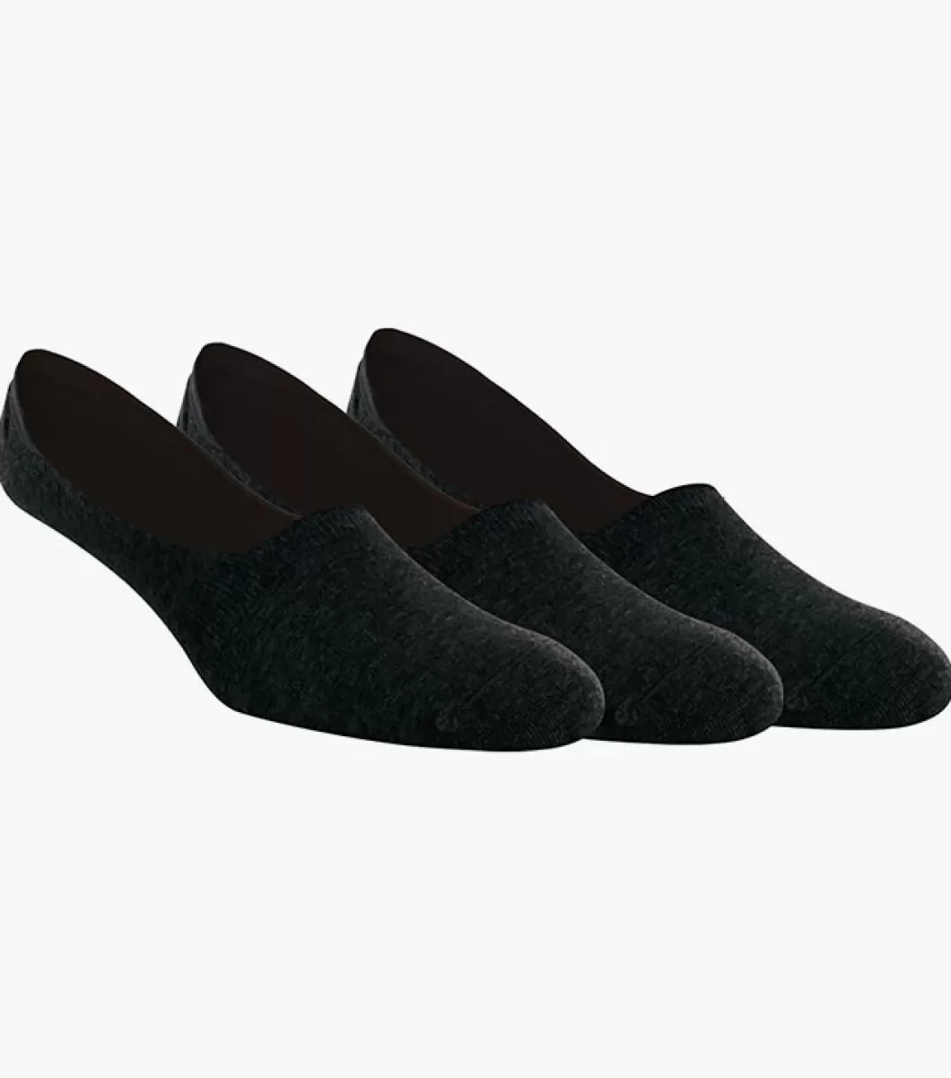 Shop Florsheim 3-Pack Hidden Socks Black